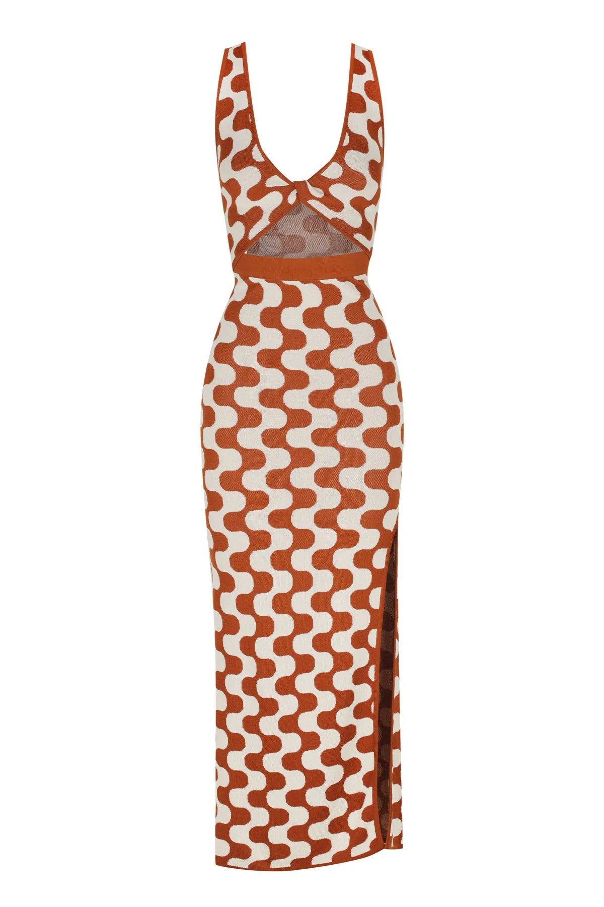 Shona Joy Incanto Twist Front Midi Dress