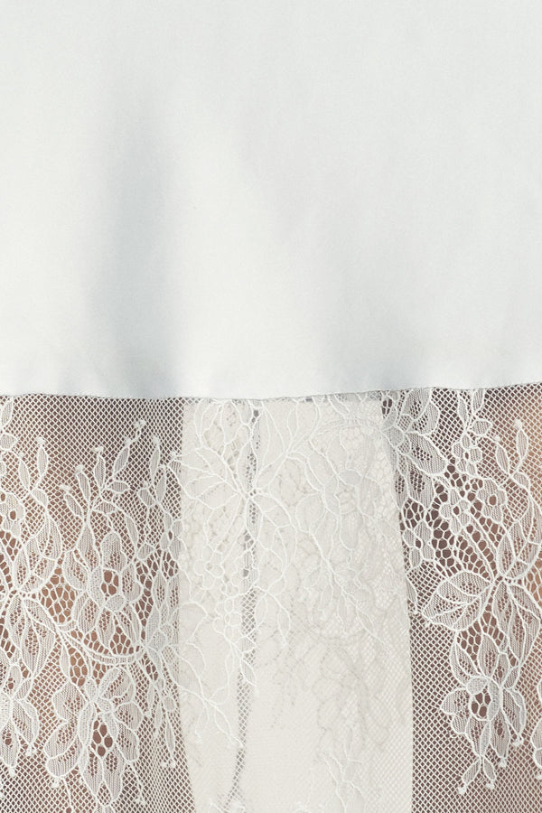 SHONA JOY - Labyrinth Lace Cowl Maxi Dress in Pale Blue