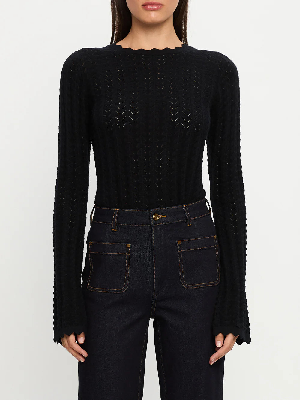 KIVARI - Logan Knit top in Black