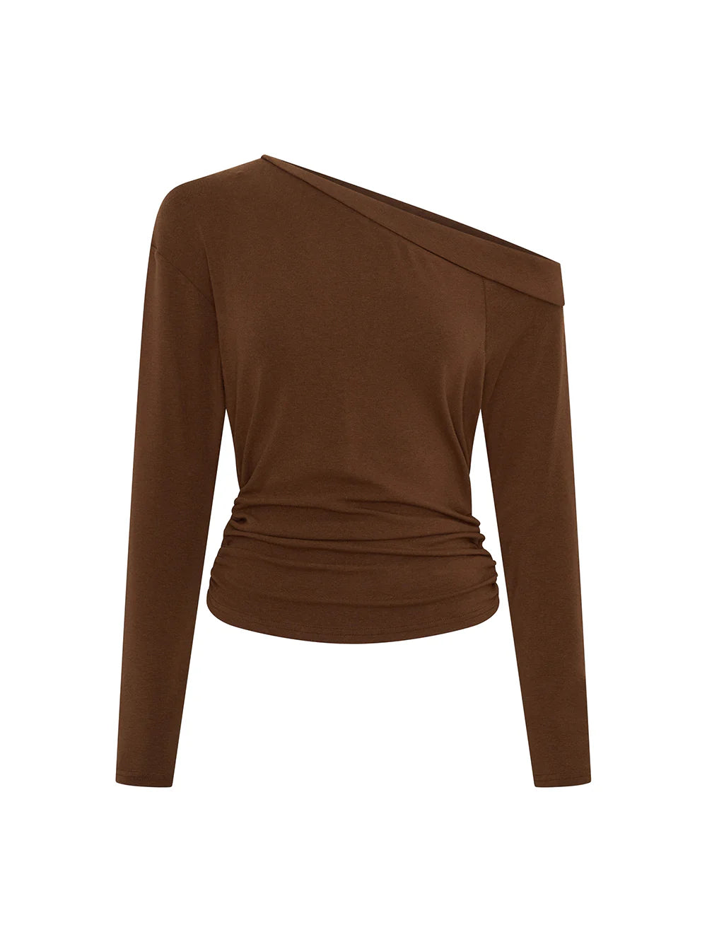 KIVARI - Lucie Jersey Top in Chocolate