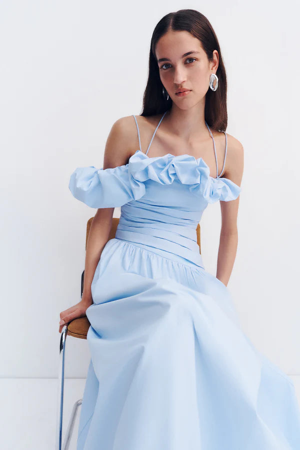 SHONA JOY - Maiori Bubble Sleeve Maxi Dress