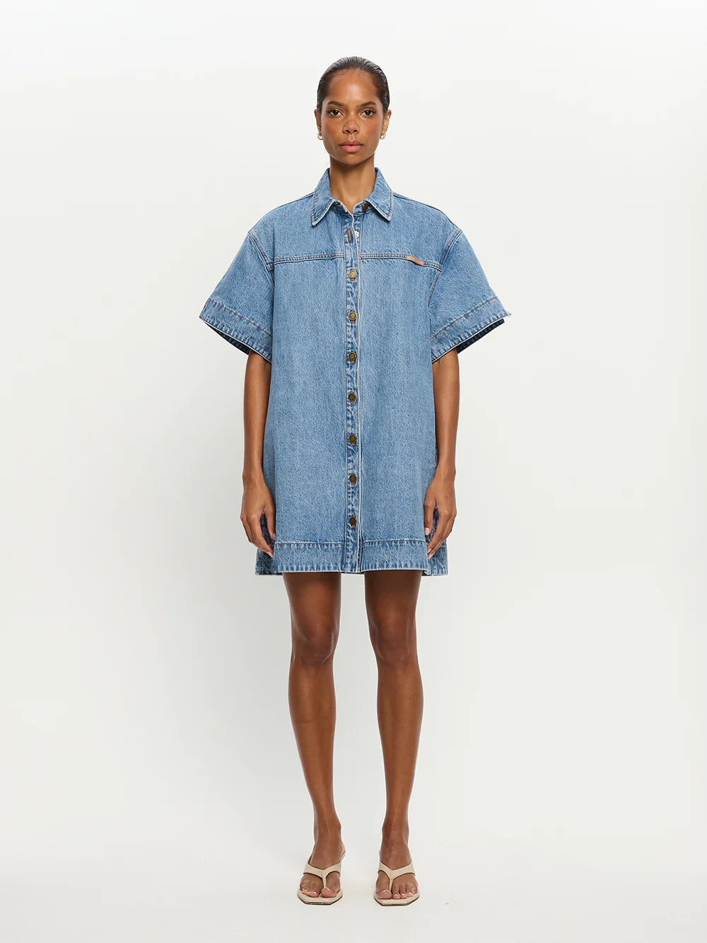 KIVARI Marla Denim Mini Dress