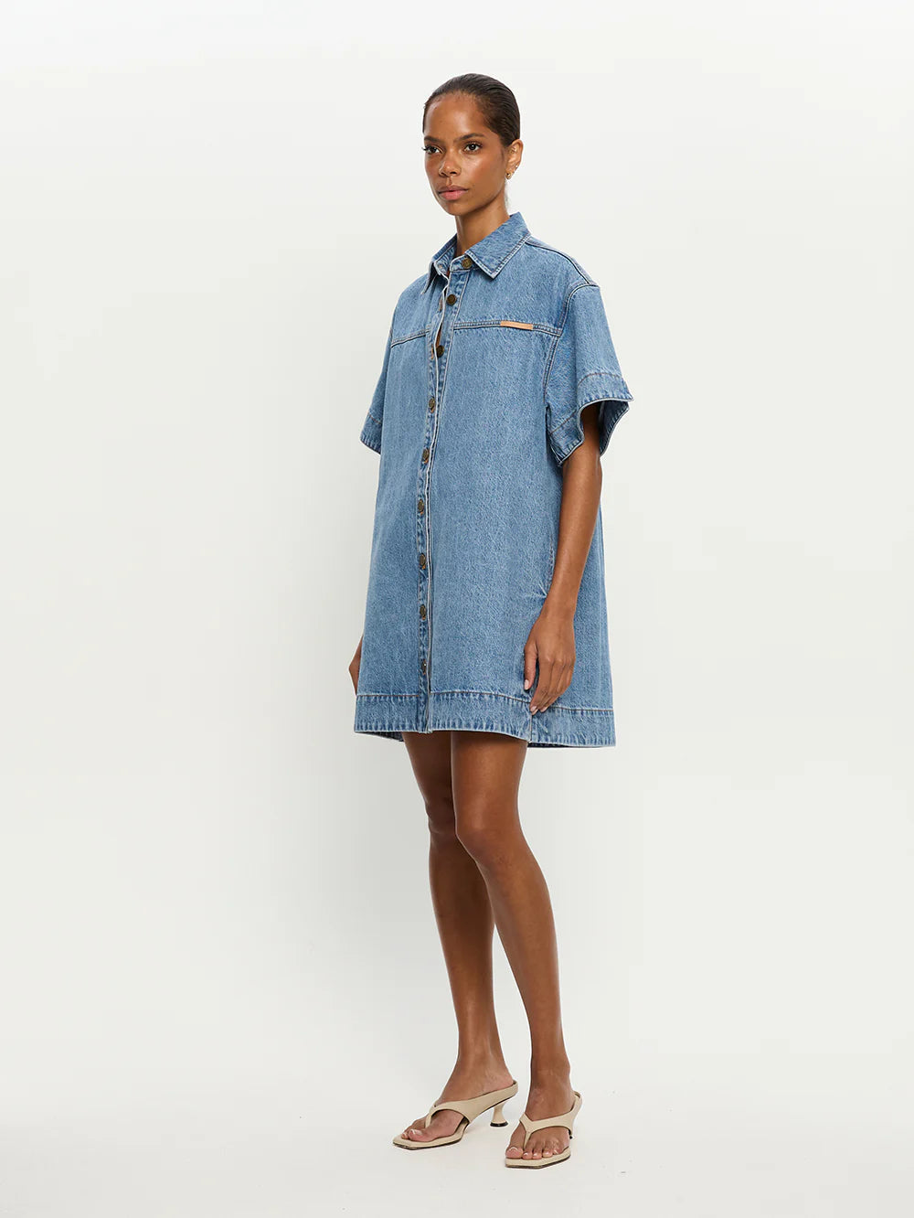 KIVARI Marla Denim Mini Dress