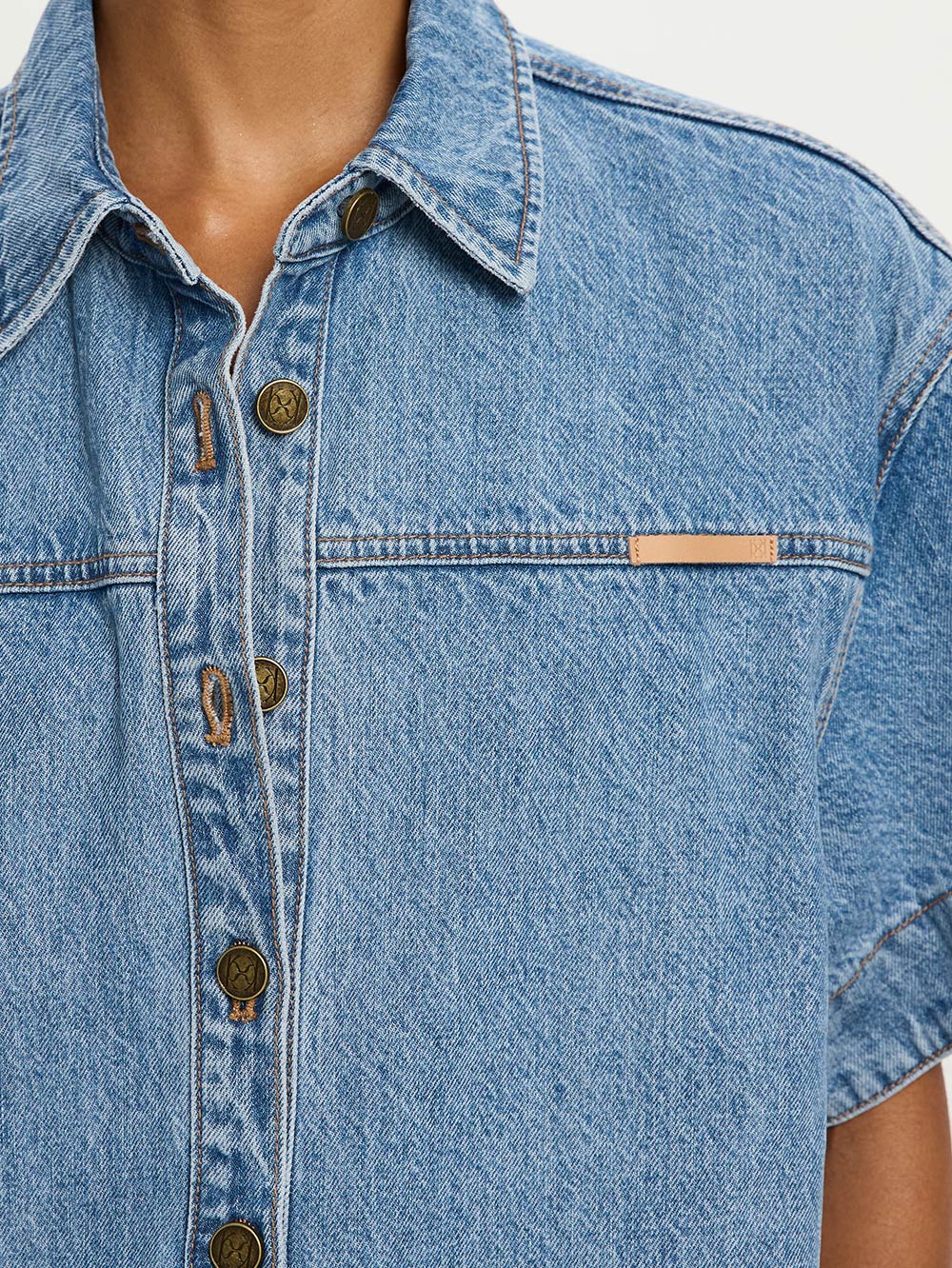 KIVARI Marla Denim Mini Dress