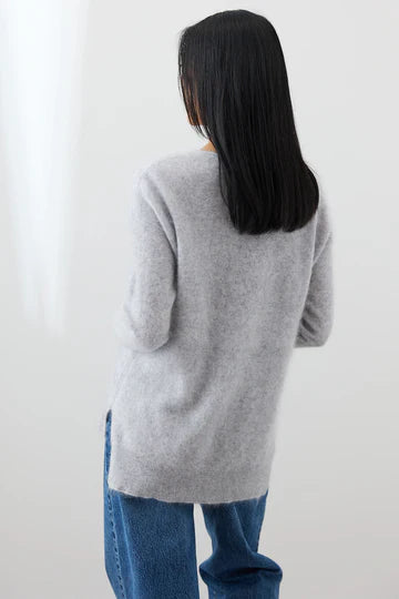 MIA FRATINO Scarlett Vee Jumper-silver
