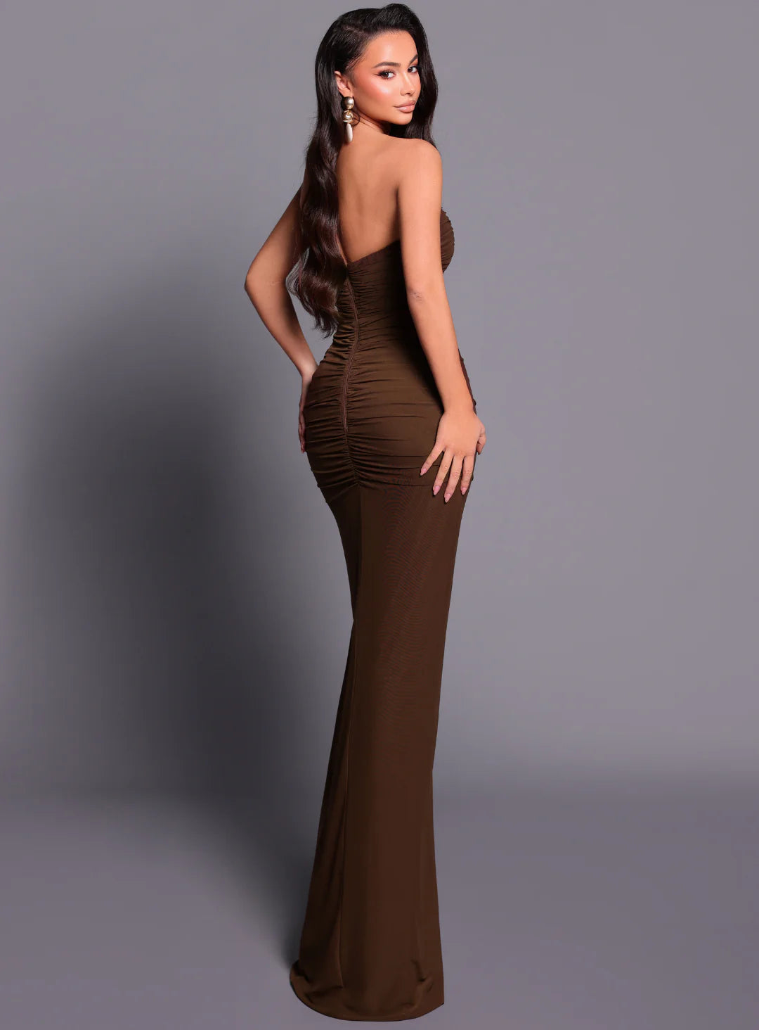 NICOLETTA Sunset Dress-bronze