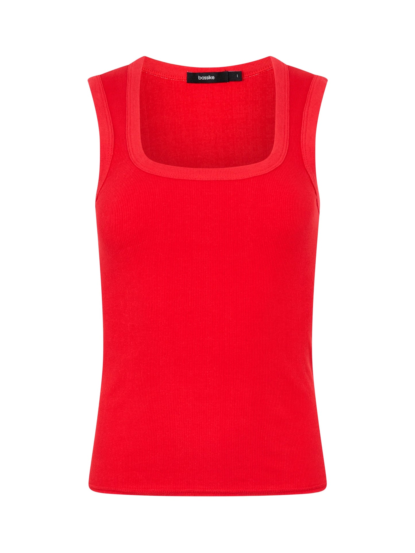 BASSIKE - Low Scooped Rib Tank - Hibiscus