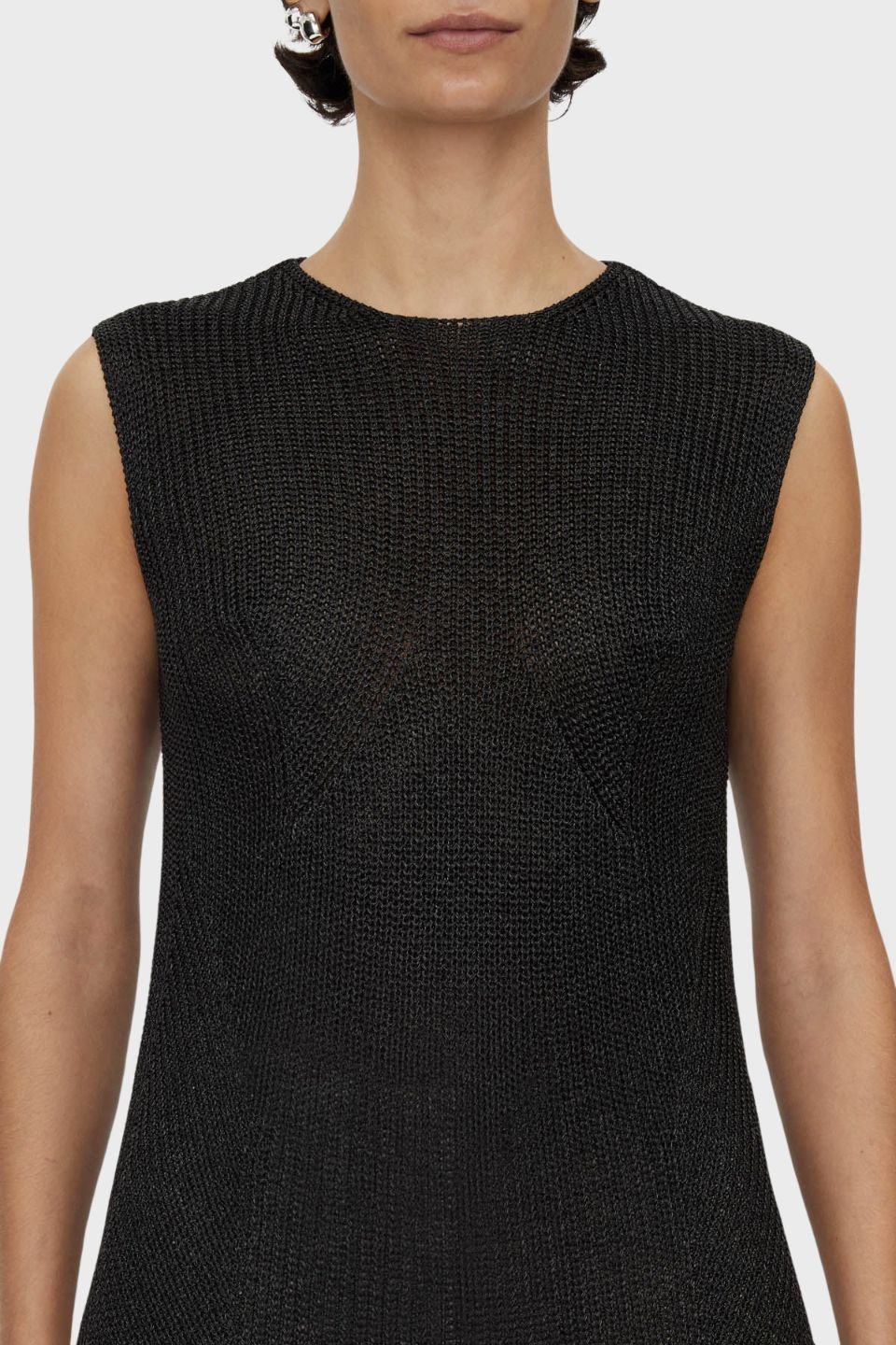 CAMILLA AND MARC Nomi Liquid Knit Top-black