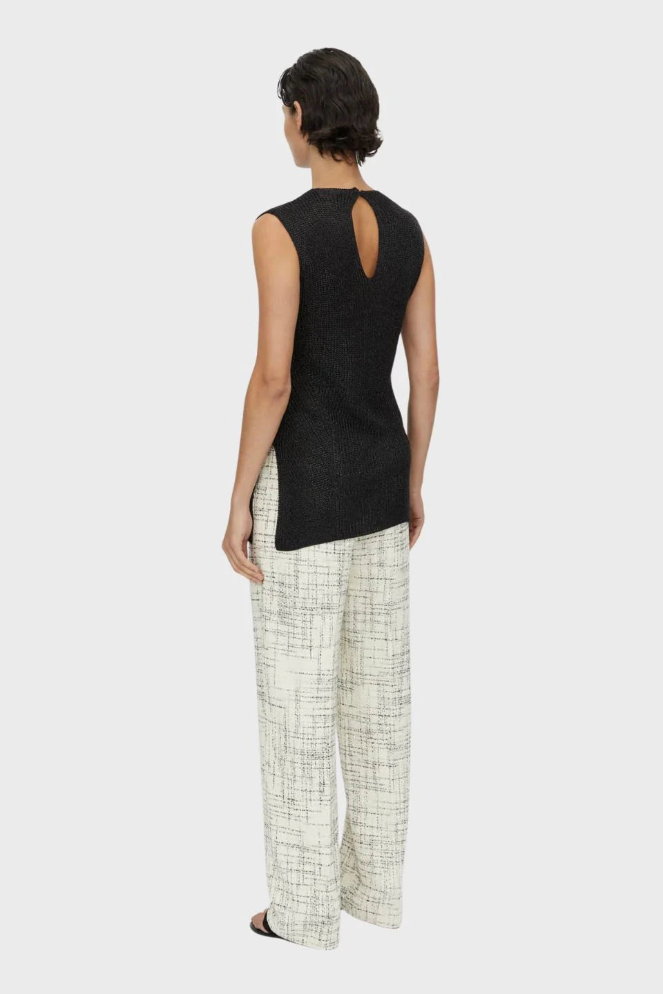 CAMILLA AND MARC Nomi Liquid Knit Top-black