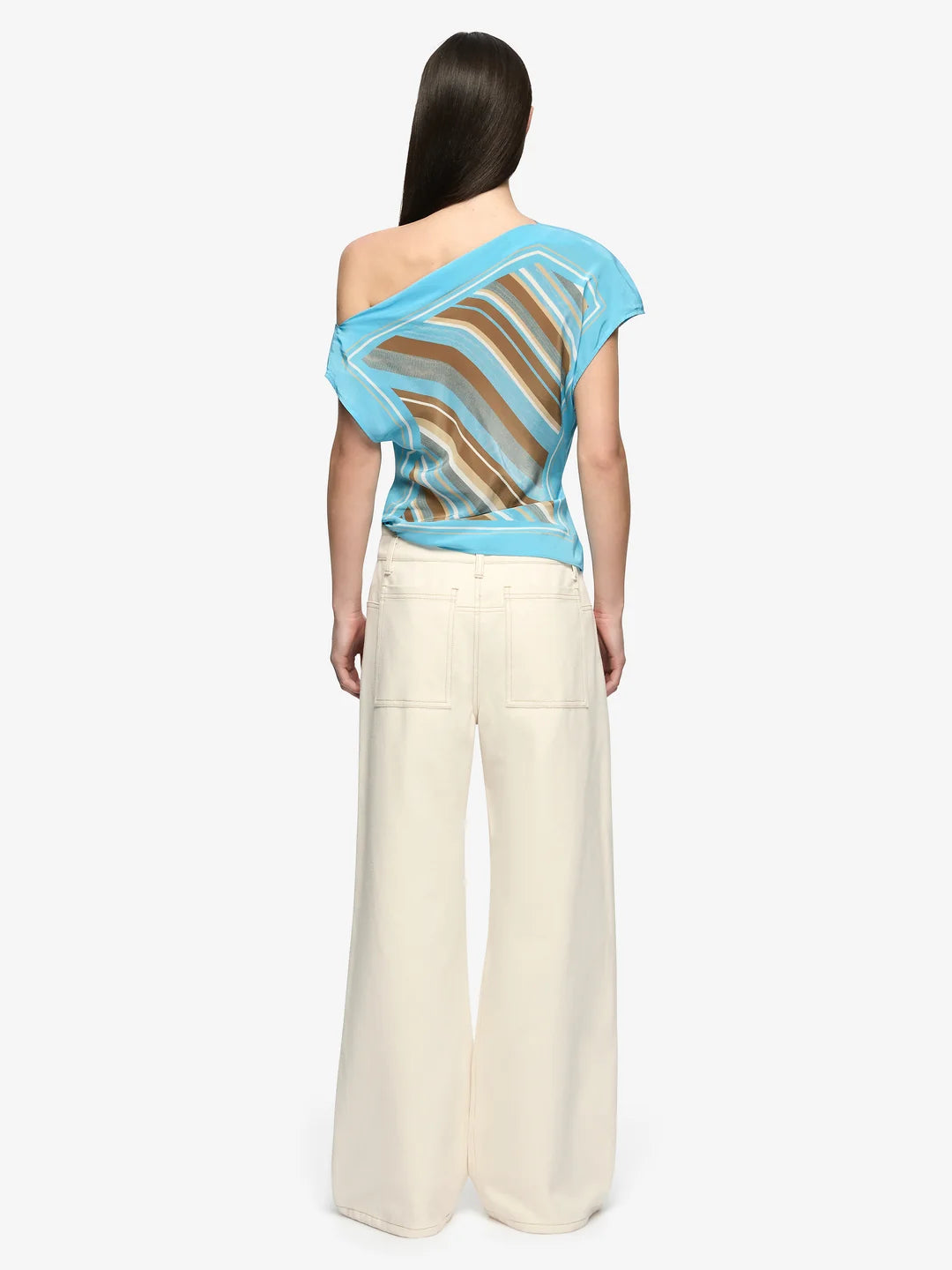 BEC + BRIDGE - Elaris Drape Top in Sandalwood Stripe