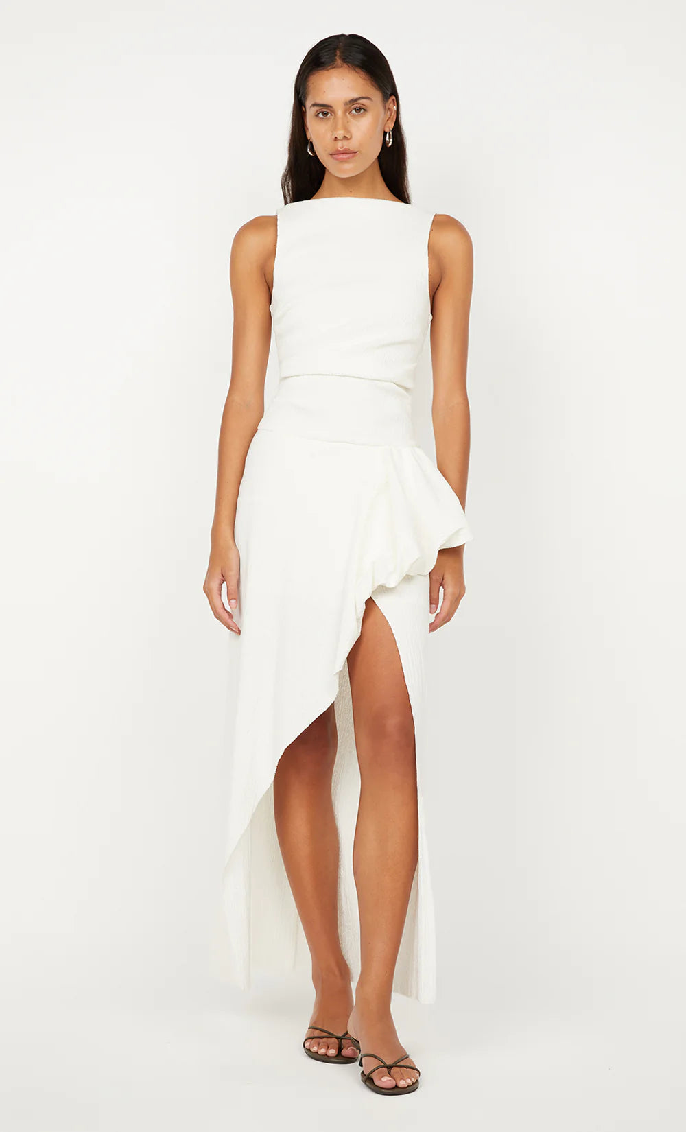 BEC + BRIDGE ROWENA Asym Dress-white
