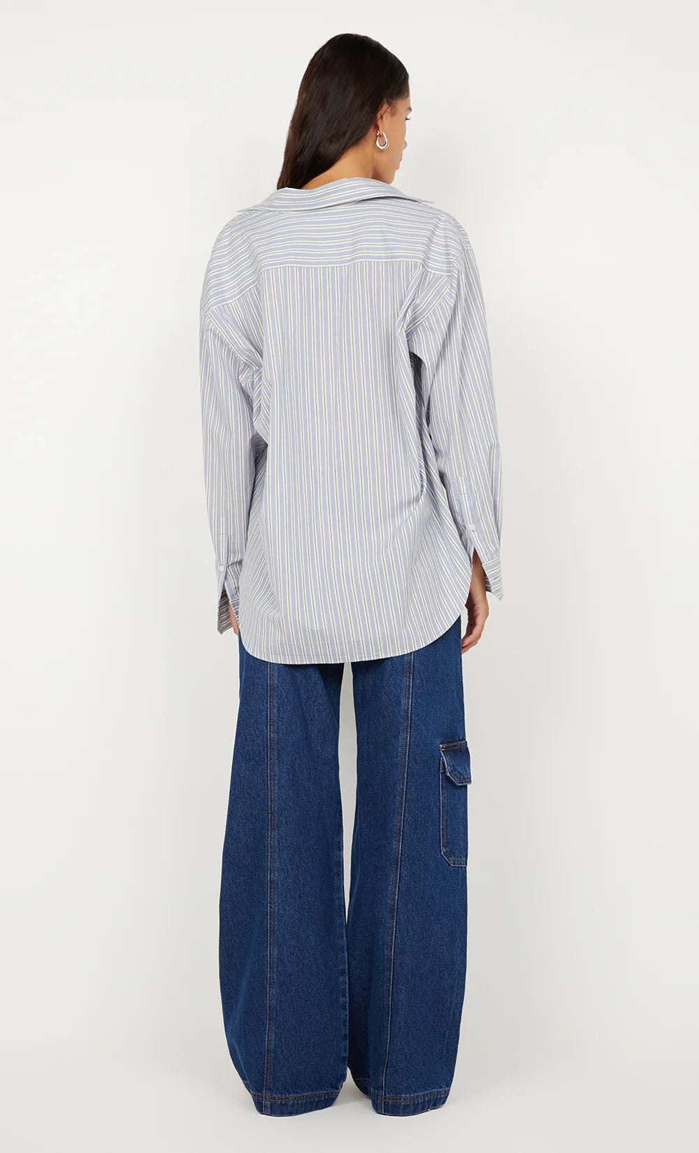 BEC + BRIDGE Hugh Shirt-sky blue stripe