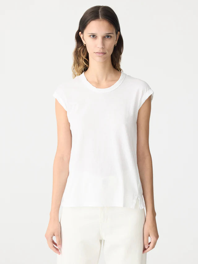 BASSIKE Slim muscle tank-white
