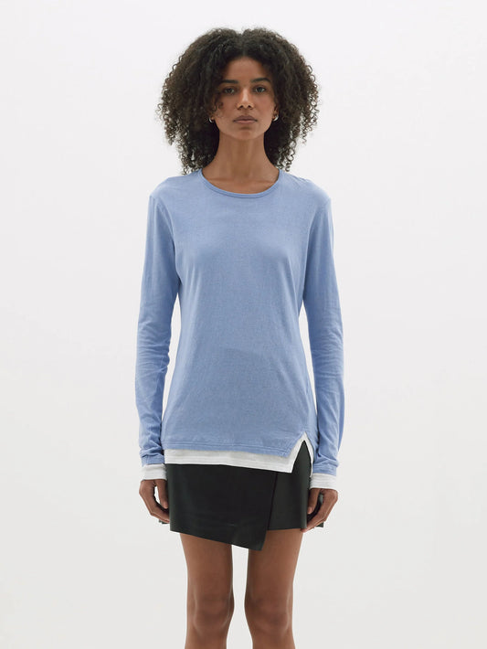 BASSIKE Split Layered T.Shirt