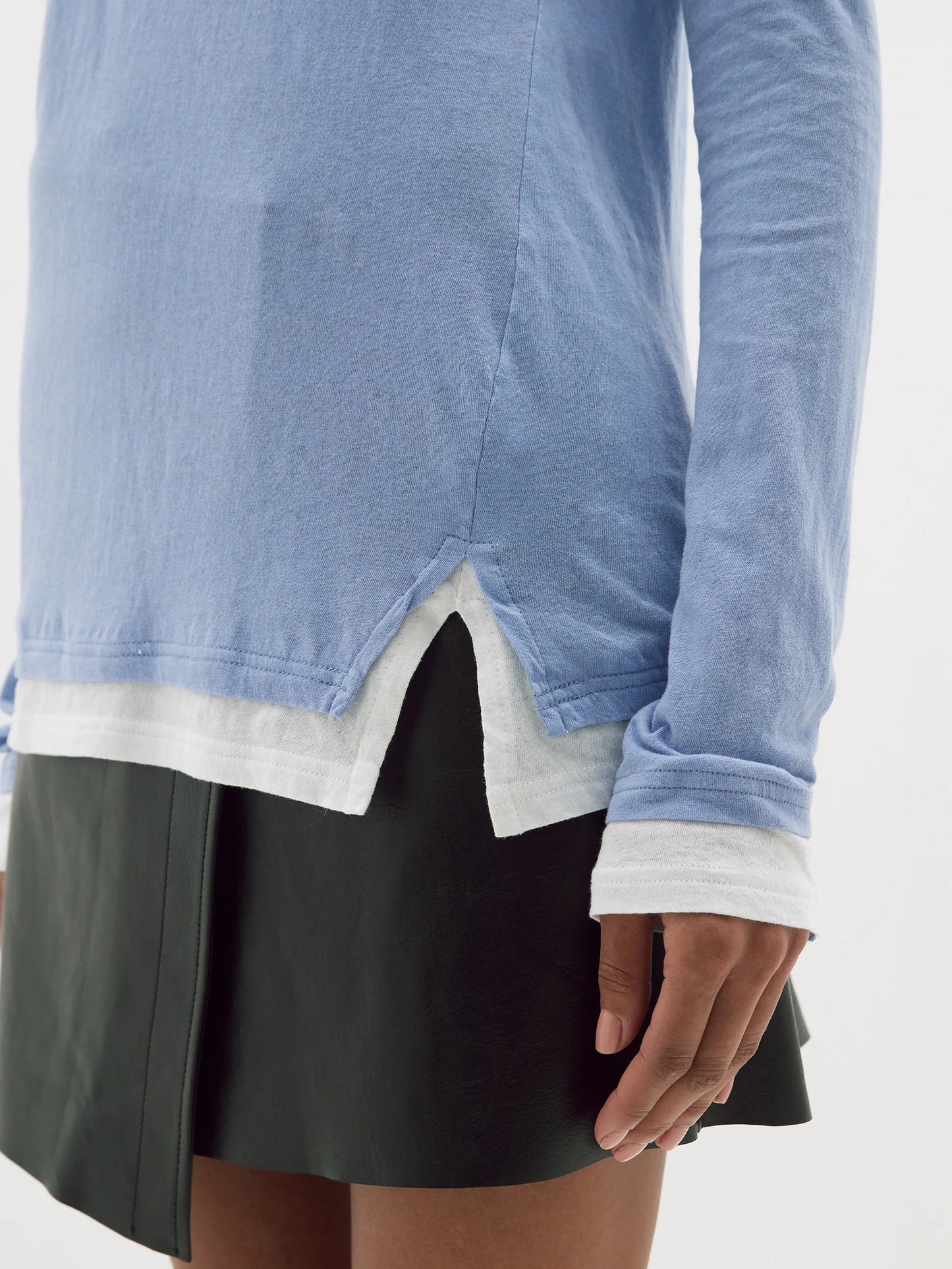 BASSIKE Split Layered T.Shirt