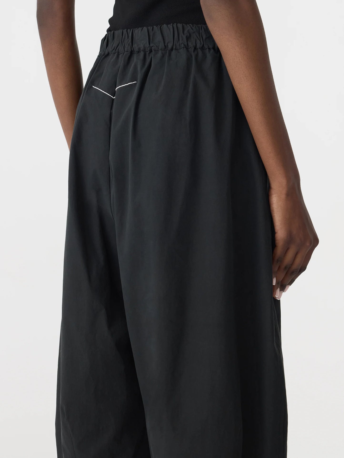 BASSIKE Crushed Cotton Summer pant-black