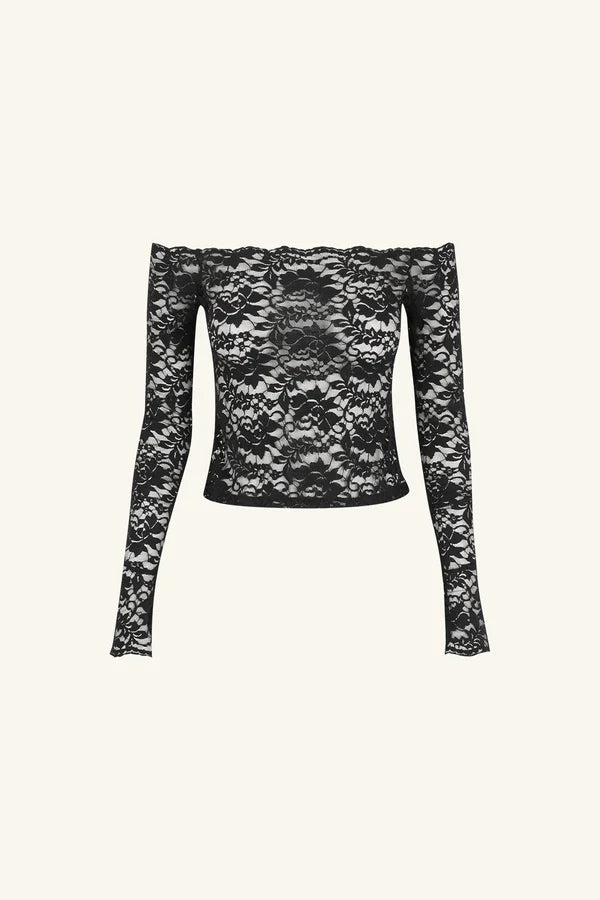 SHONA JOY - Wallis Lace Top in Black