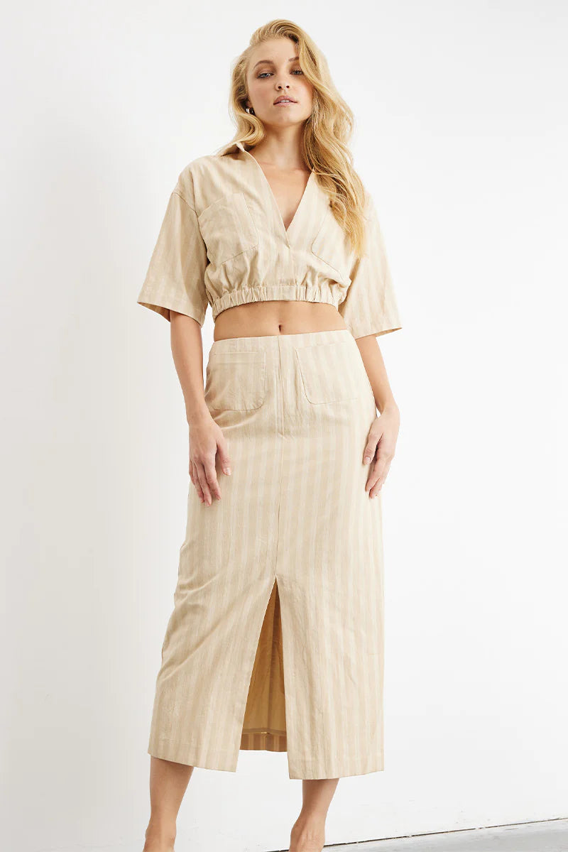 SOVERE Shirt Midi Skirt