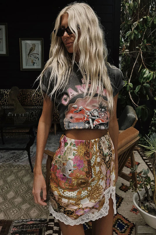 SPELL - Lovers & Dreamers Lace Mini Skirt