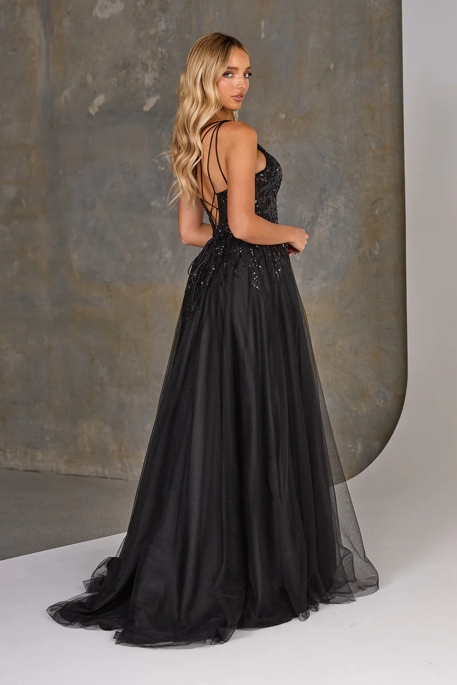 TANIA OLSEN Narcise Formal Dress-black