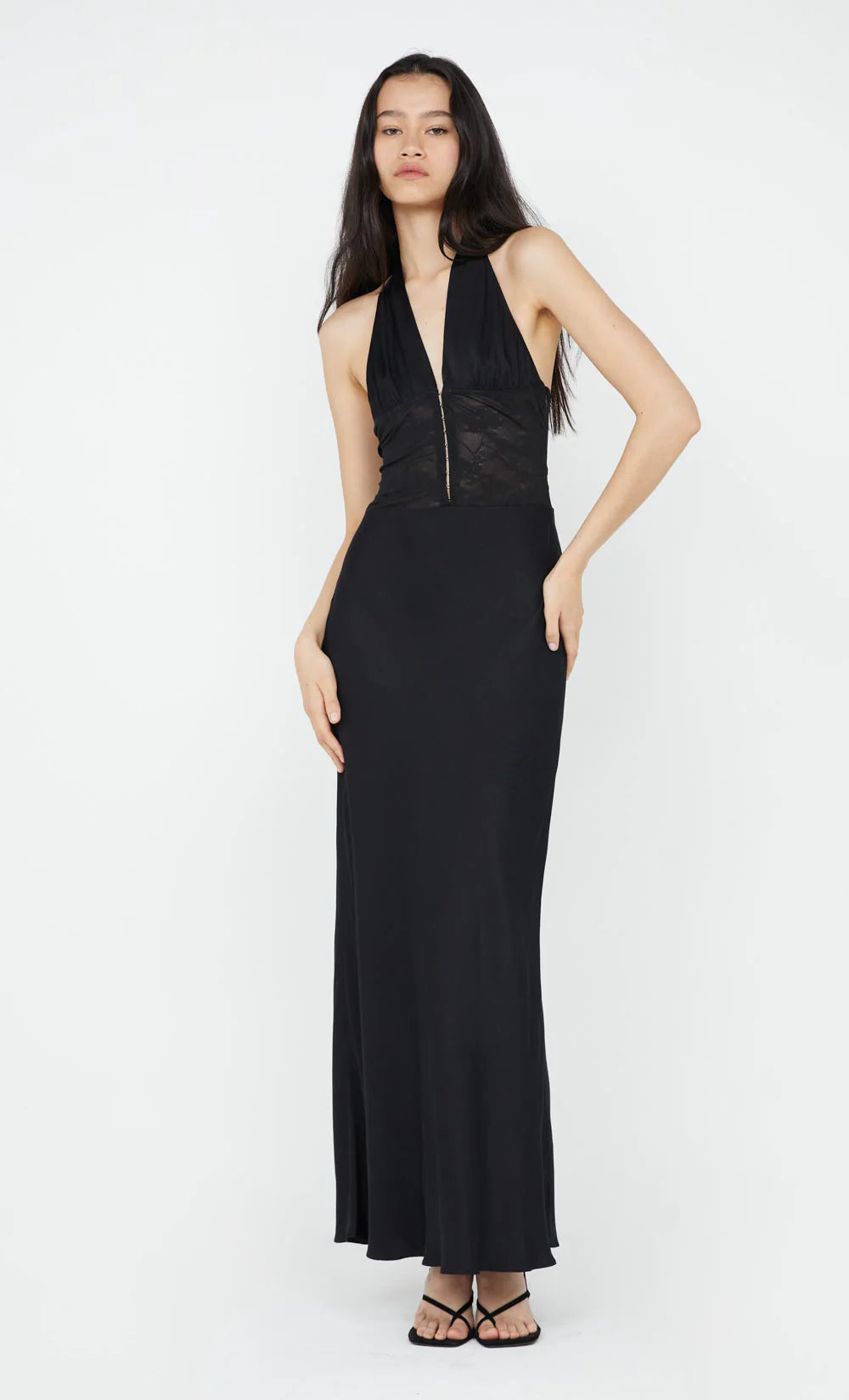 BEC + BRIDGE Akari halter dress-black Danielle Louise Fashion BEC + BRIDGE Akari halter dress-black Danielle Louise Fashion