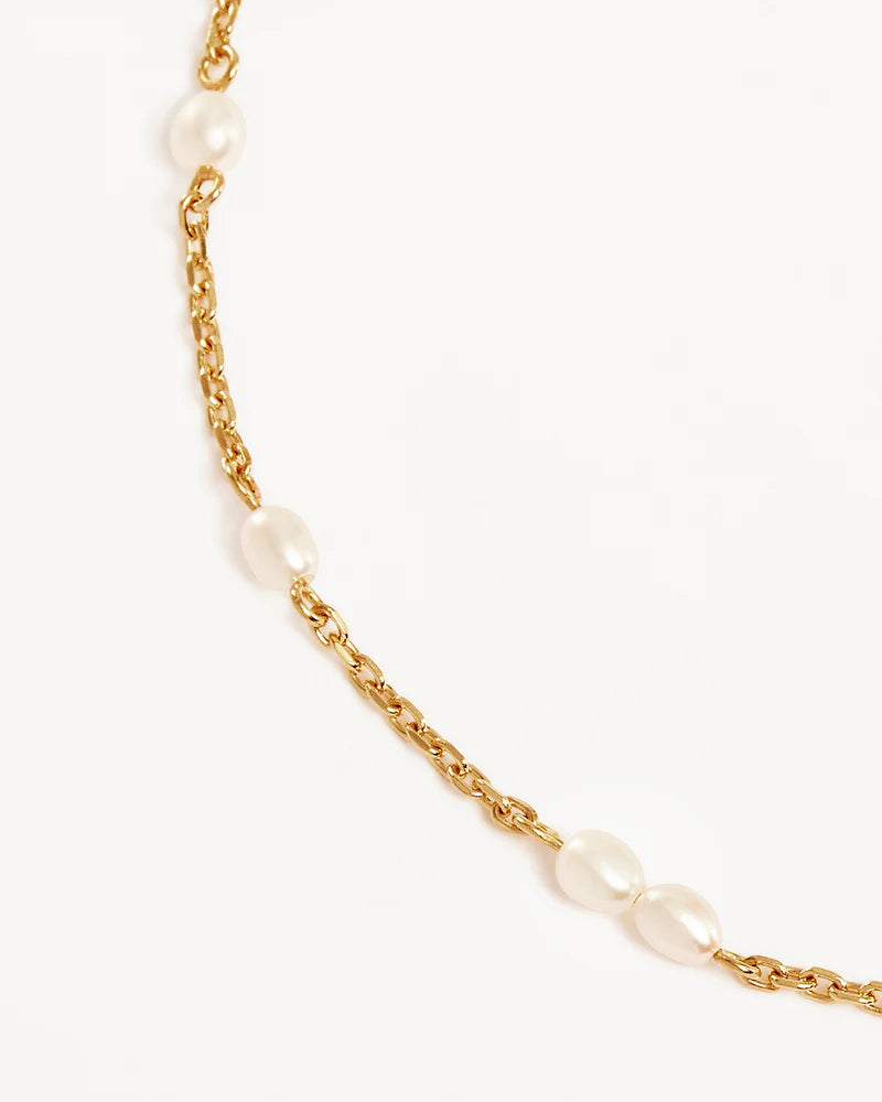 BY CHARLOTTE - Serene Dreams Pearl Bracelet in Gold Vermeil