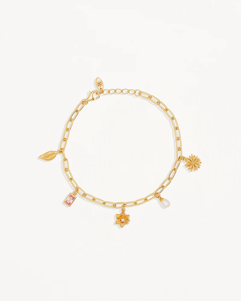 BY CHARLOTTE Bloom With Grace Bracelet 18k Gold Vermeil-gold