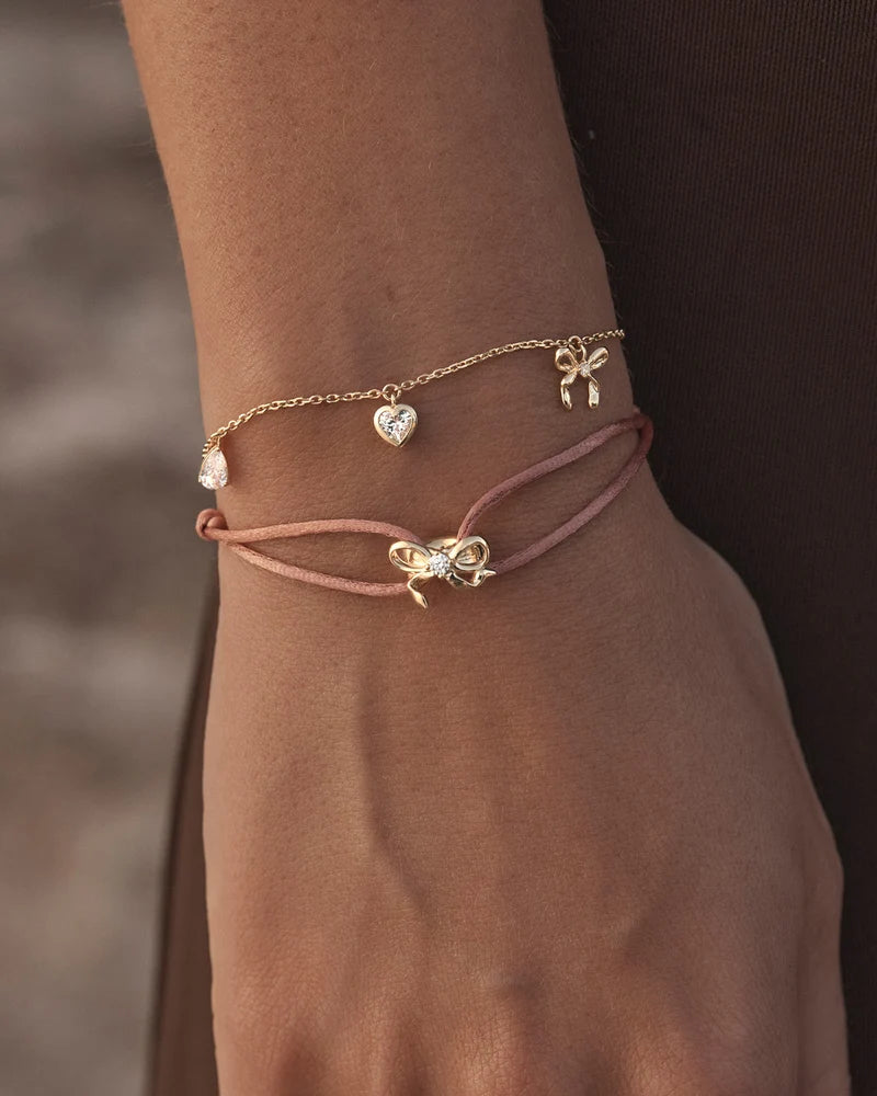 BY CHARLOTTE - Forever Yours Charm Bracelet in Gold Vermeil