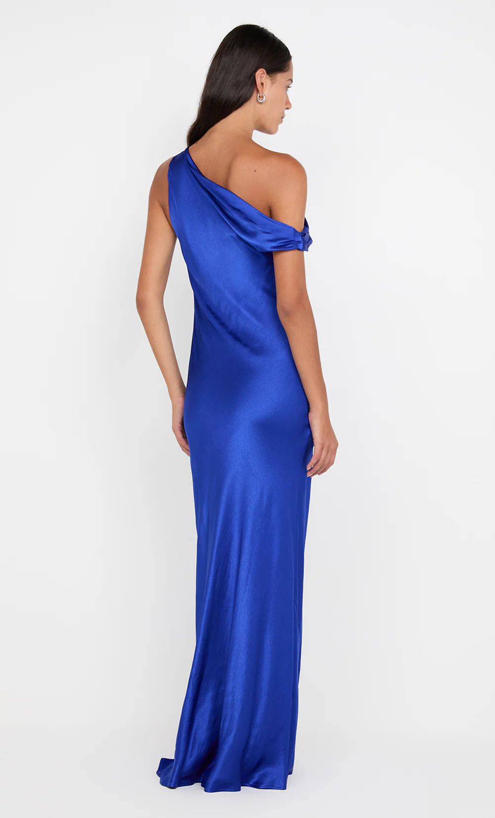 BEC + BRIDGE Sol Asym dress in Mediterranean Blue