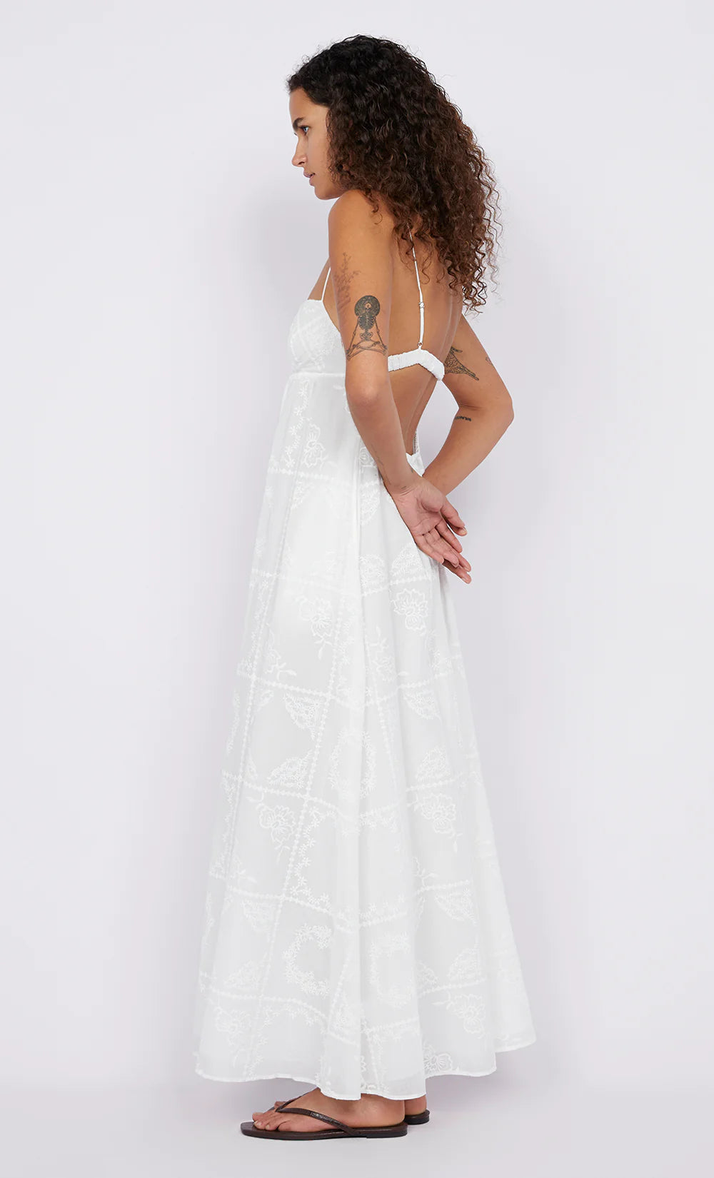 BEC + BRIDGE Zalea Maxi Dress-white