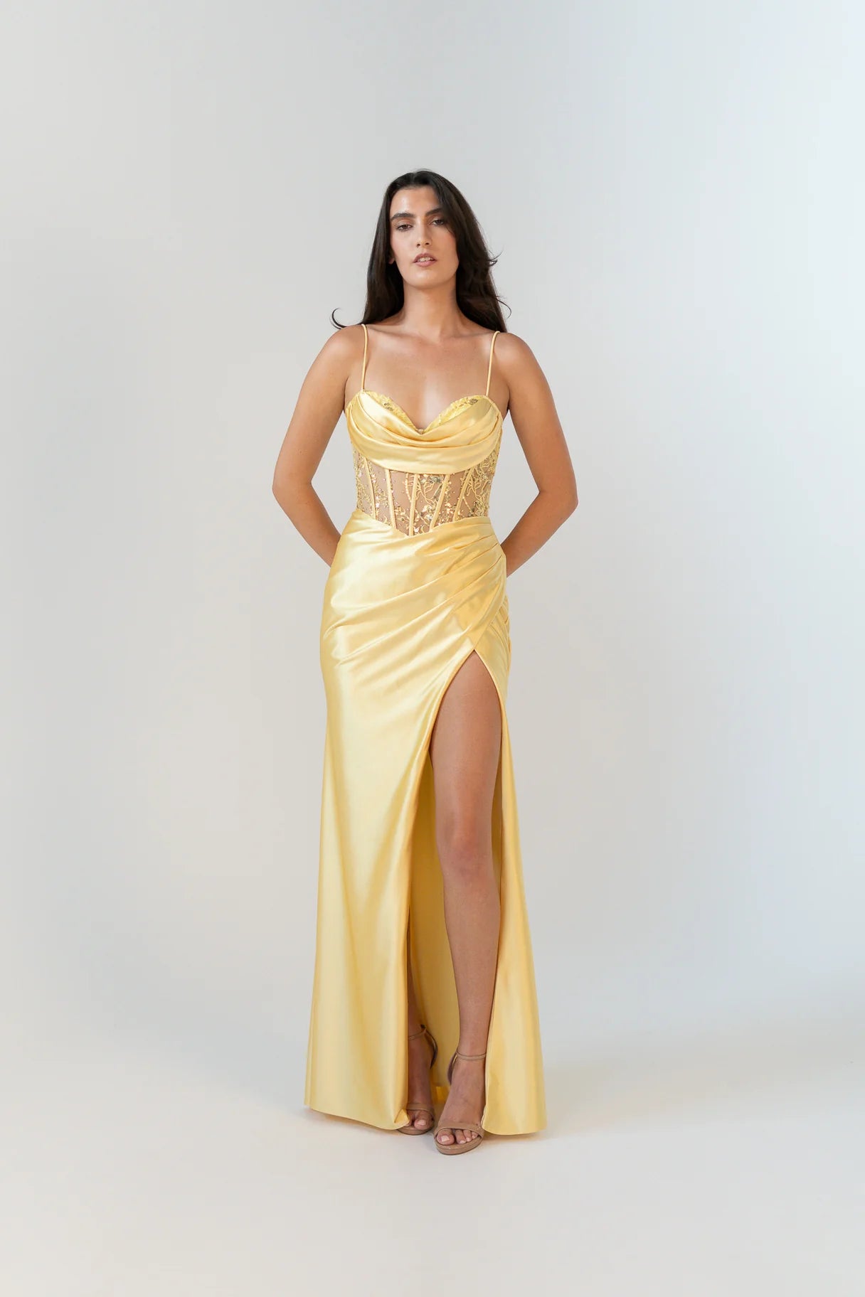 TANIA OLSEN - Belladonna Dress in Lemon