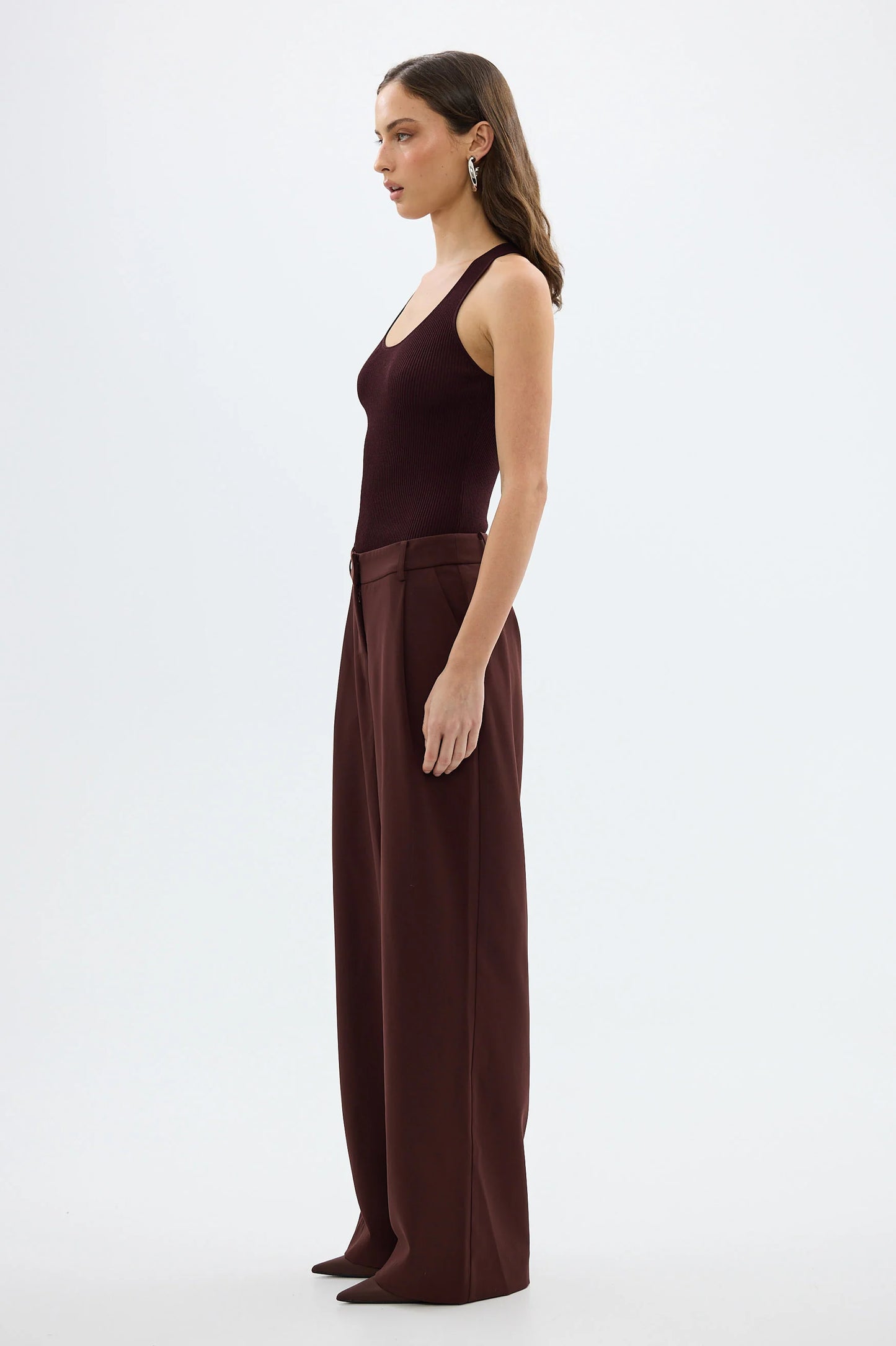 BUBISH - Carmen Pant in Bordeaux