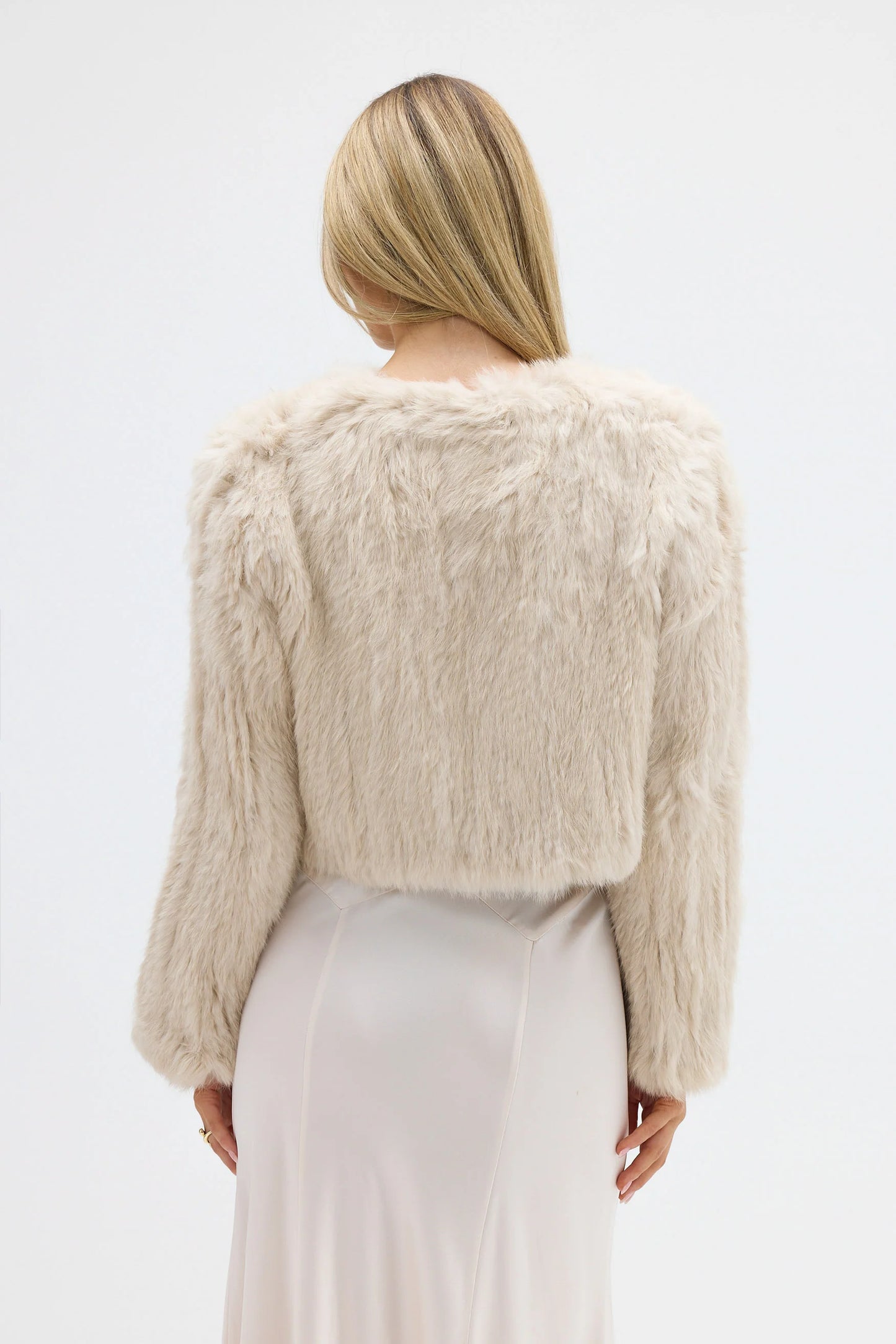 BUBISH - Lola Crop Jacket - Oatmeal