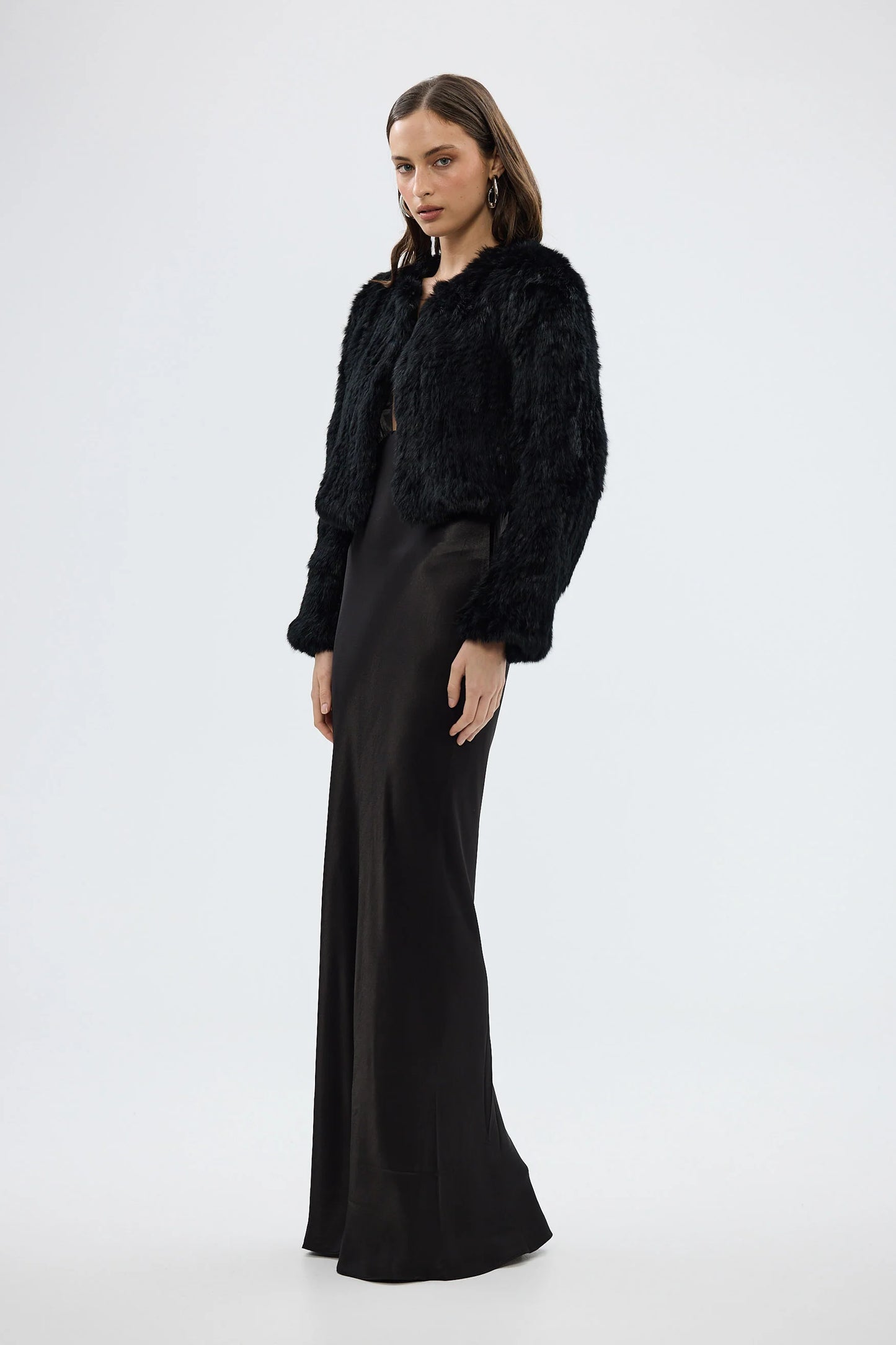 BUBISH - Lola Crop Jacket in Black