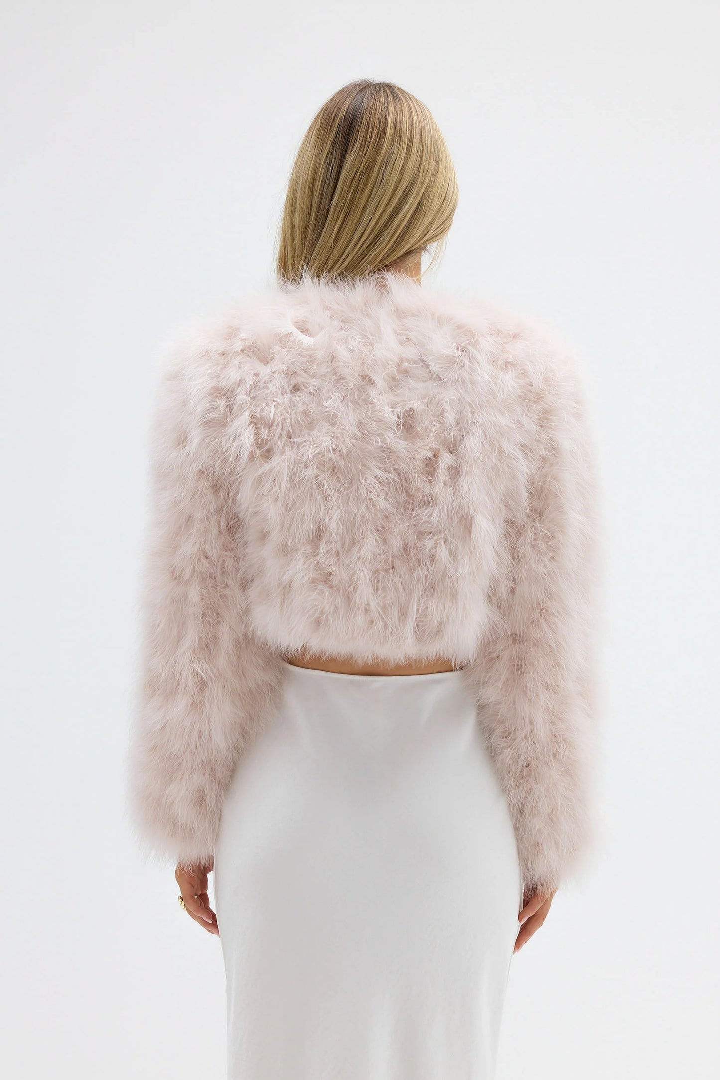 BUBISH - Manhattan Crop Jacket - Baby Pink