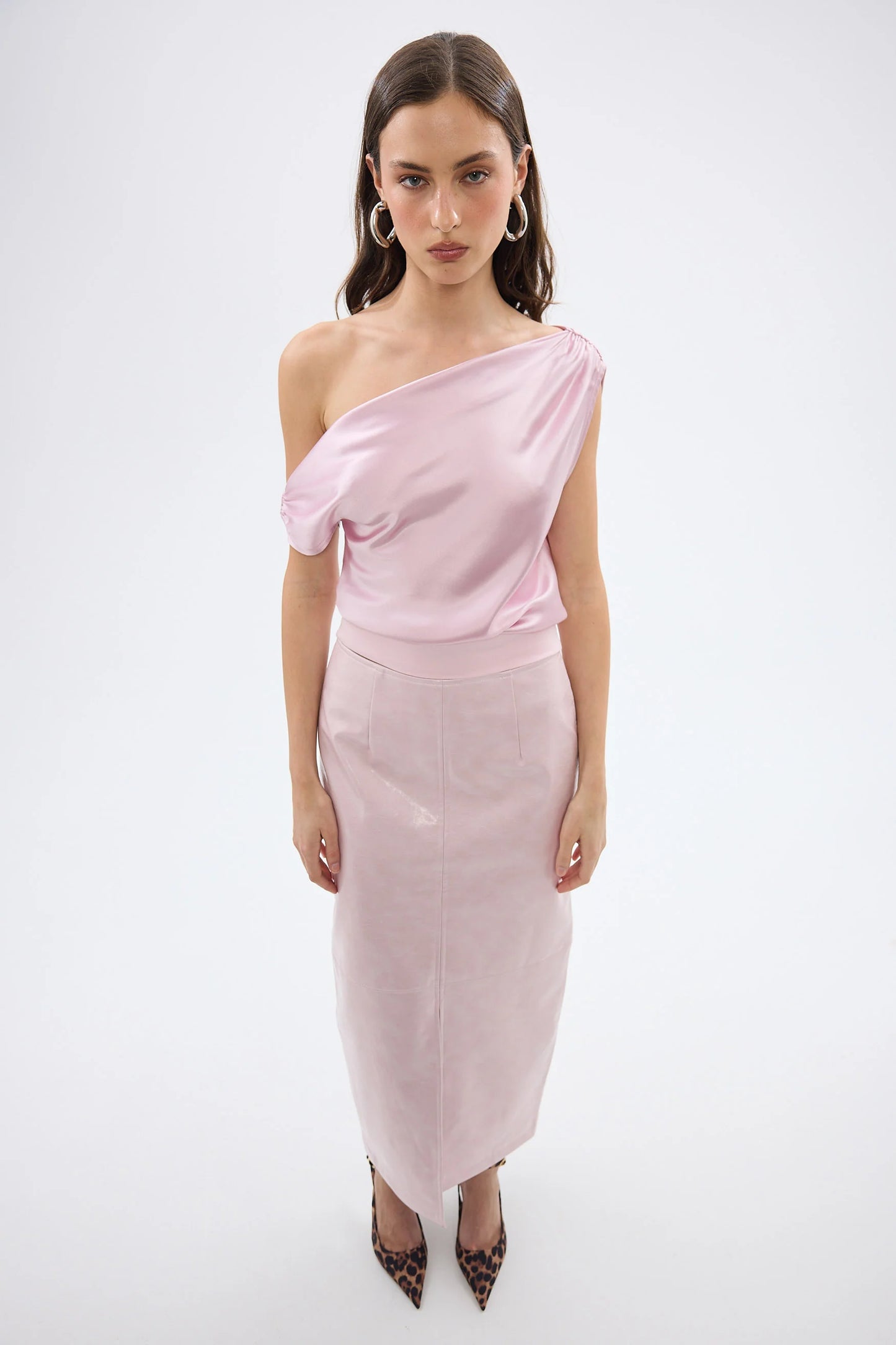 BUBISH - Raye Maxi Skirt in Ice Pink