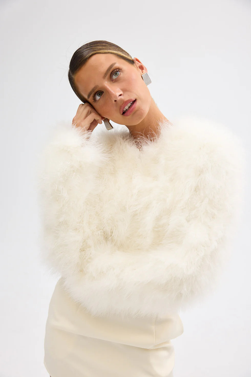 BUBISH - Manhattan Crop Jacket - Ivory