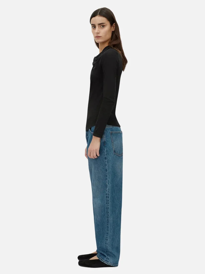 CAMILLA AND MARC - Felton Knot Long Sleeve Top in Black