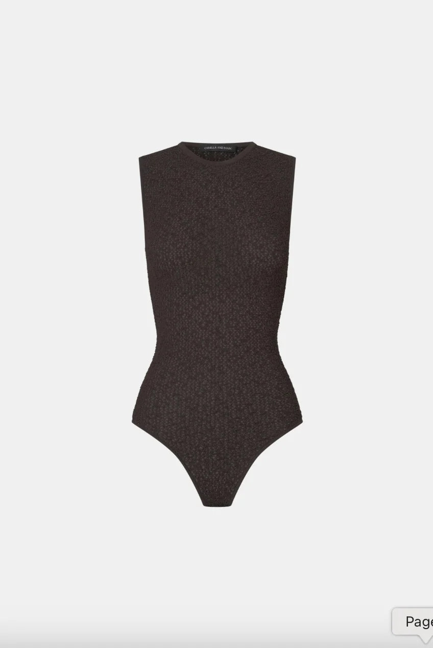 CAMILLA AND MARC - Carey Knit Bodysuit in Espresso