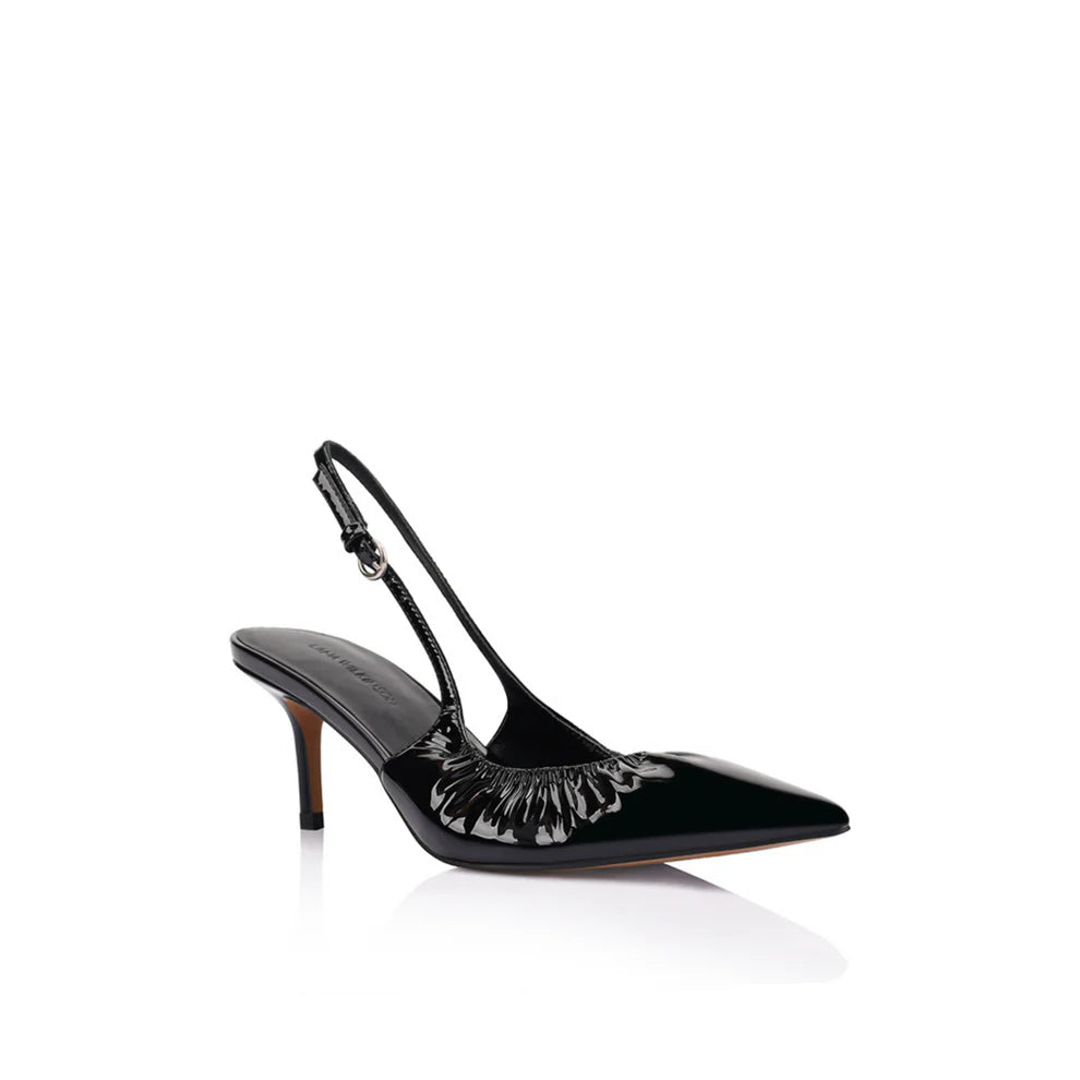 LANA WILKINSON Charlotte Slingback Heel Pump-black