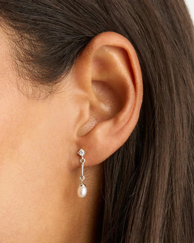 BY CHARLOTTE Embrace Stillness Earrings silver