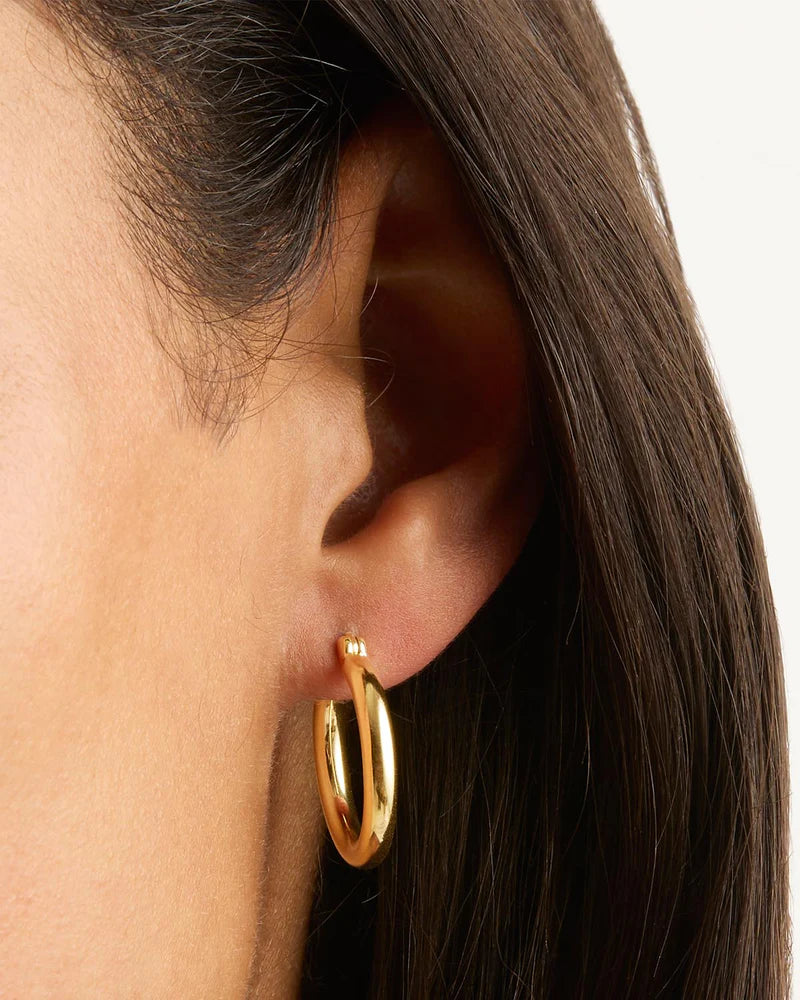 BY CHARLOTTE Gold Sunrise Large Hoops