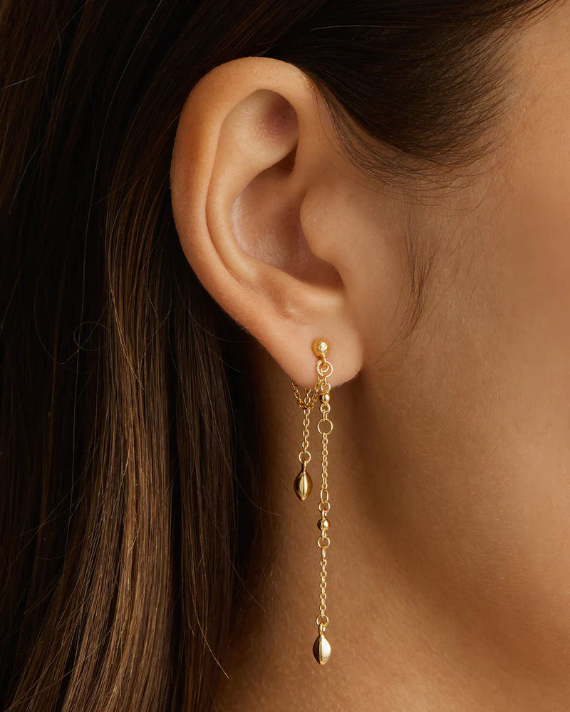 BY CHARLOTTE Luck and Love Chain Earrings