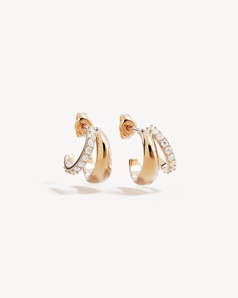 BY CHARLOTTE - Eternally Yours Hoops 18k Gold Plated