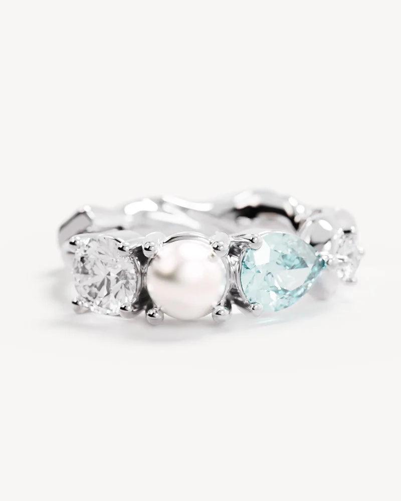 BY CHARLOTTE - Breathe in Stillness Hoops in Sterling Silver