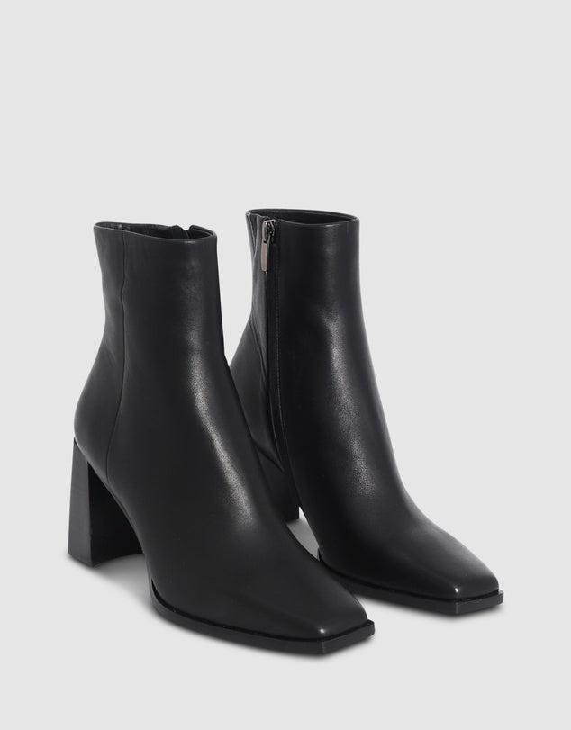 SKIN FOOTWEAR Sandiago Black Ankle Boot