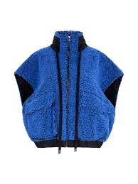 BASSIKE Boiled Wool Vest-athletic blue