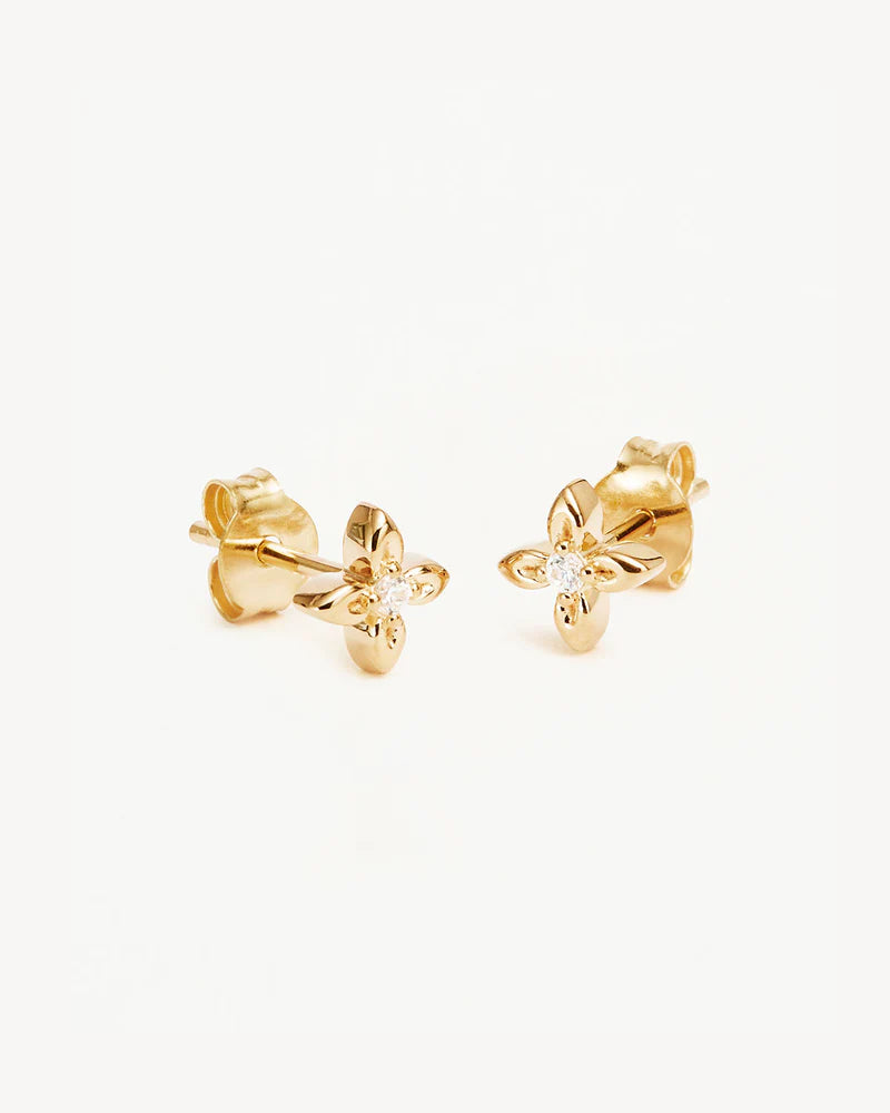 BY CHARLOTTE Live in light stud earring-gold