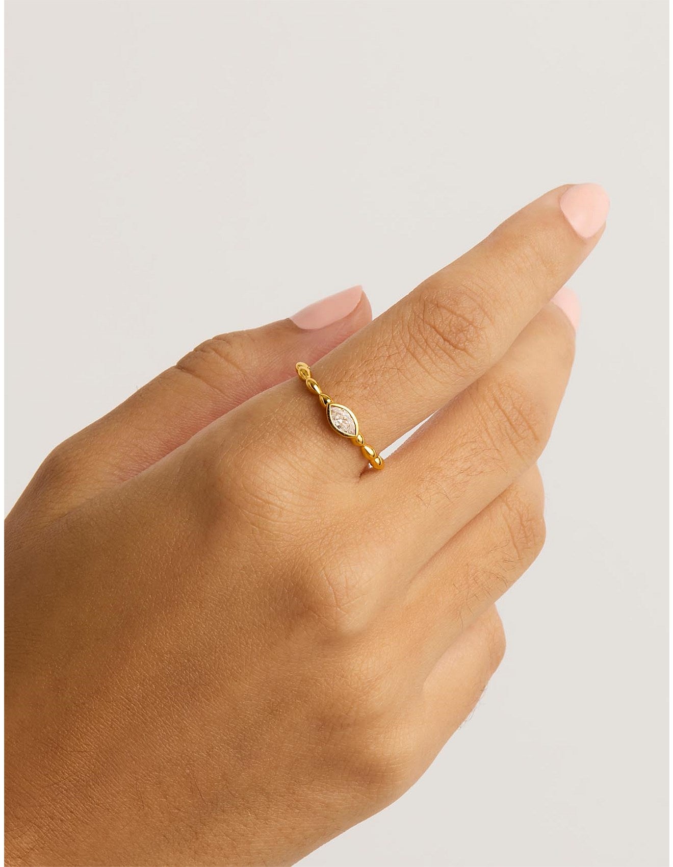 BY CHARLOTTE Lucky eye ring-gold