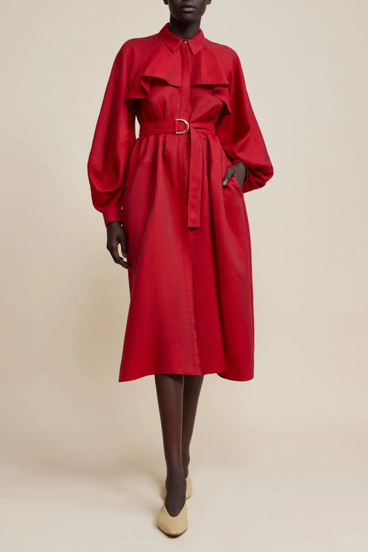 ACLER admiral midi dress